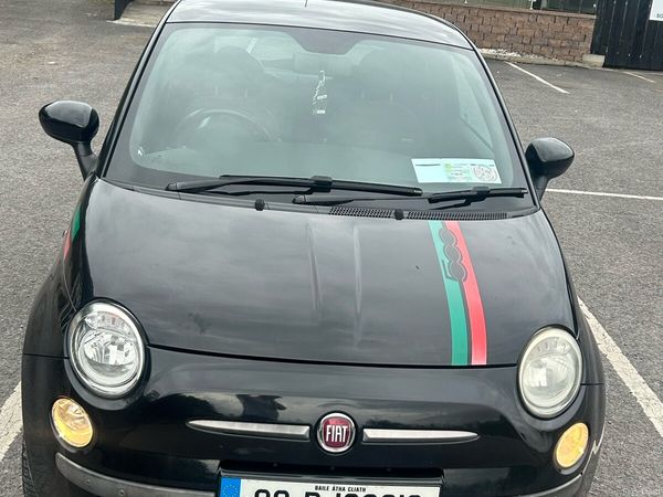 Fiat 500 Hatchback, Petrol, 2009, Black