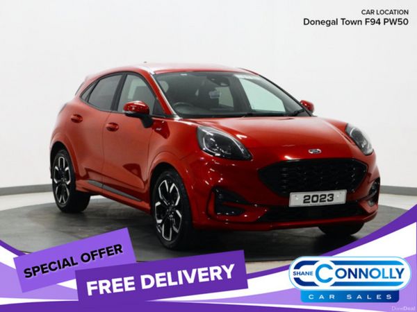 Ford Puma MPV, Petrol Hybrid, 2023, Red