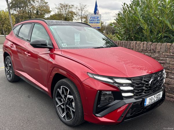 Hyundai Tucson SUV, Petrol Plug-in Hybrid, 2025, Red