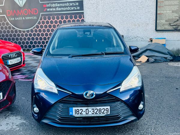 Toyota Vitz Hatchback, Petrol Hybrid, 2018, Blue