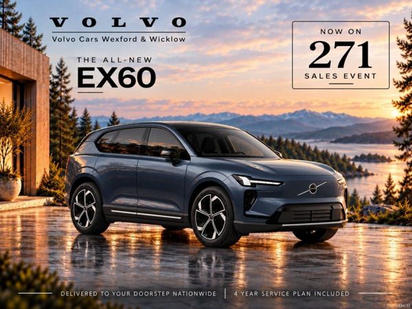 Volvo EX60 SUV, Electric, 2027, Blue