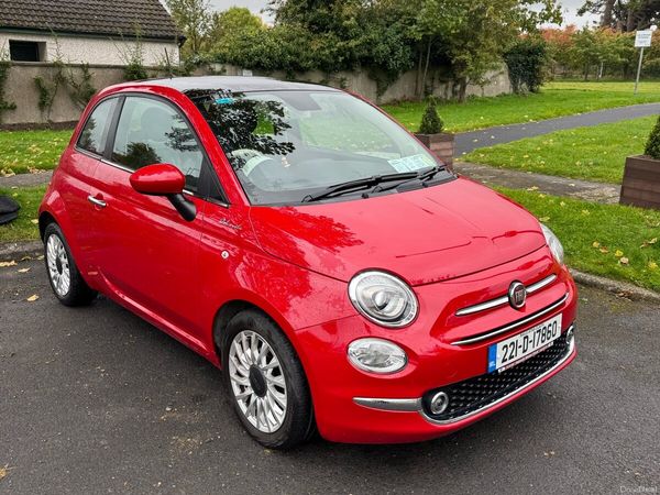 Fiat 500 Hatchback, Petrol, 2022, Red