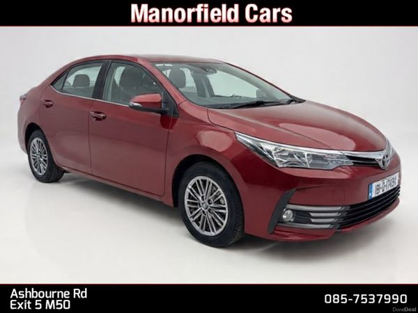 Toyota Corolla Saloon, Petrol, 2018, Red