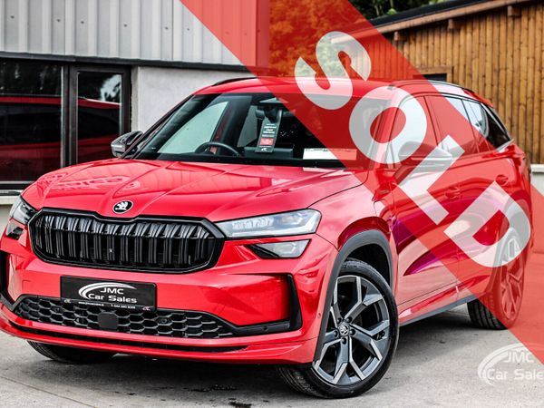 Skoda Kodiaq SUV, Petrol Plug-in Hybrid, 2025, Red