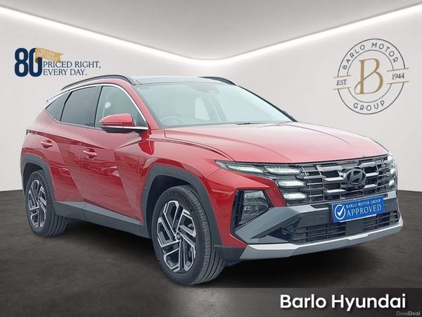 Hyundai Tucson SUV, Petrol Plug-in Hybrid, 2025, Red
