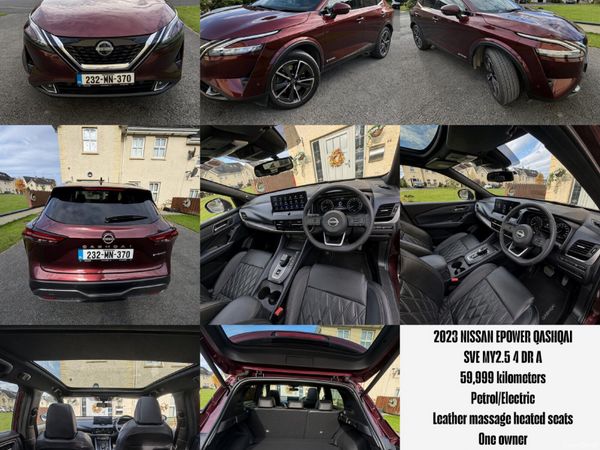 Nissan Qashqai MPV, Petrol Hybrid, 2023, Red