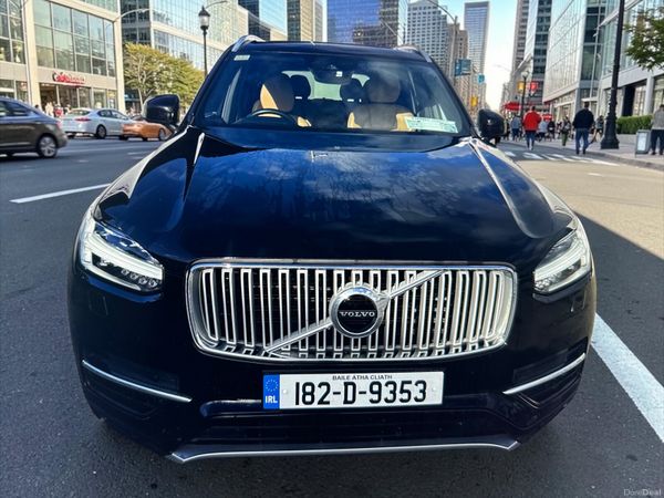 Volvo XC90 SUV, Petrol Plug-in Hybrid, 2018, Black