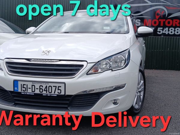 Peugeot 308 Hatchback, Petrol, 2015, White