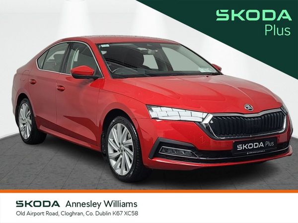 Skoda Octavia Saloon, Petrol Hybrid, 2024, Red