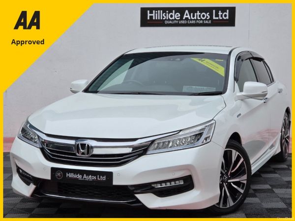 Honda Accord Saloon, Petrol Hybrid, 2017, White