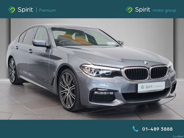 BMW 5-Series Saloon, Petrol Plug-in Hybrid, 2018, Blue