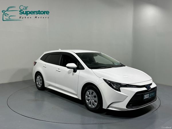 Toyota Corolla Estate, Petrol Hybrid, 2023, White