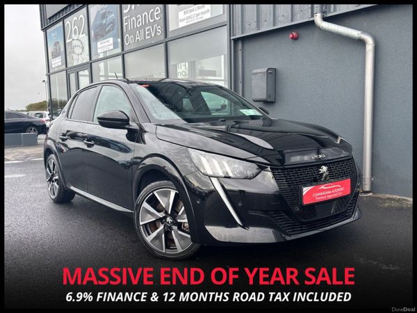 Peugeot 208 Hatchback, Electric, 2022, Black