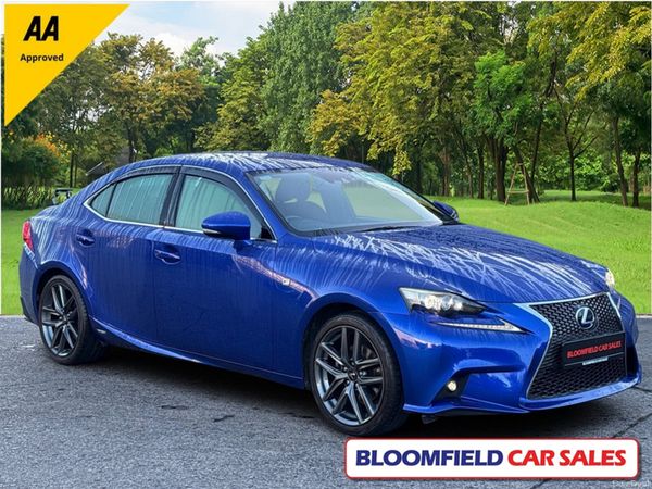 Lexus IS Saloon, Petrol Hybrid, 2013, Blue