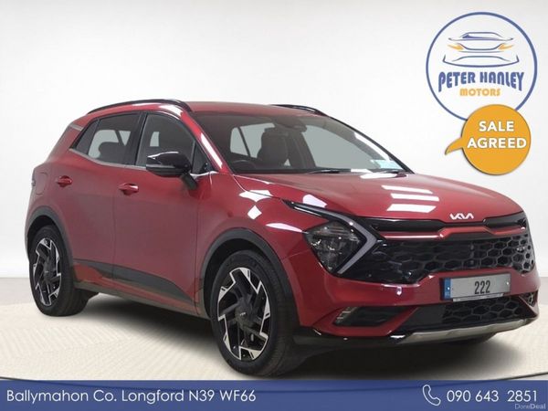 Kia Sportage SUV, Petrol Plug-in Hybrid, 2022, Red