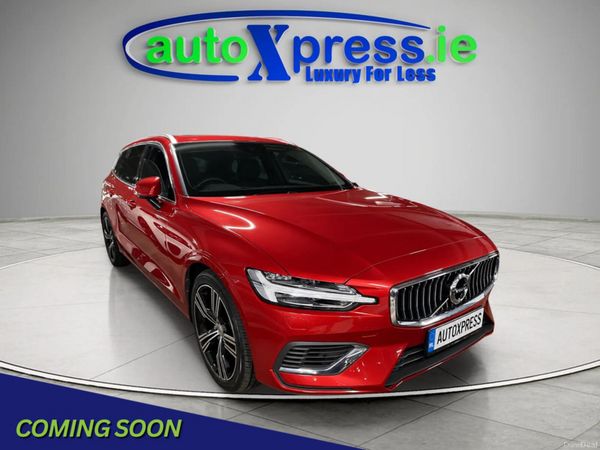 Volvo V60 Estate, Petrol Plug-in Hybrid, 2019, Red