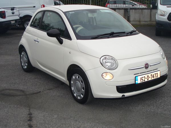 Fiat 500 Hatchback, Petrol, 2015, White
