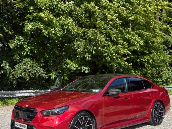 BMW M5 Saloon, Petrol Plug-in Hybrid, 2024, Red