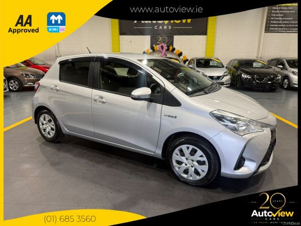 Toyota Vitz Hatchback, Petrol Hybrid, 2019, Silver