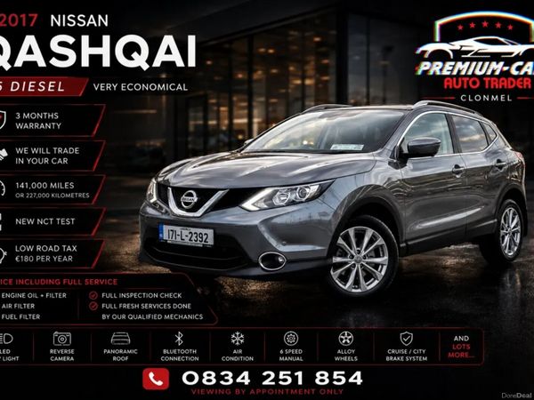 Nissan Qashqai SUV, Diesel, 2017, Grey