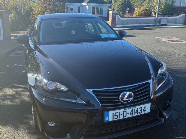 Lexus IS Saloon, Petrol Hybrid, 2015, Black