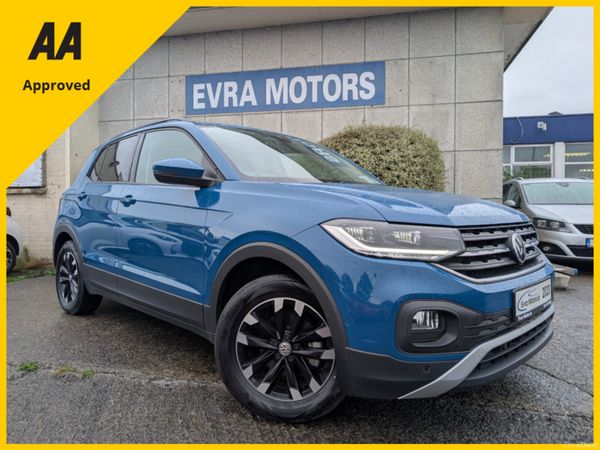 Volkswagen T-Cross Hatchback, Petrol, 2020, Blue