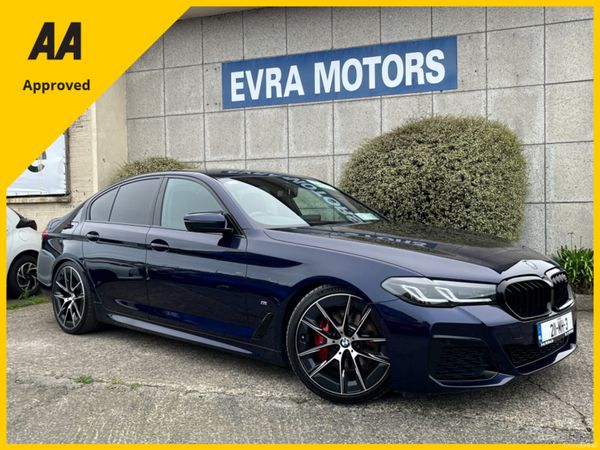 BMW 5-Series Saloon, Petrol Plug-in Hybrid, 2021, Blue