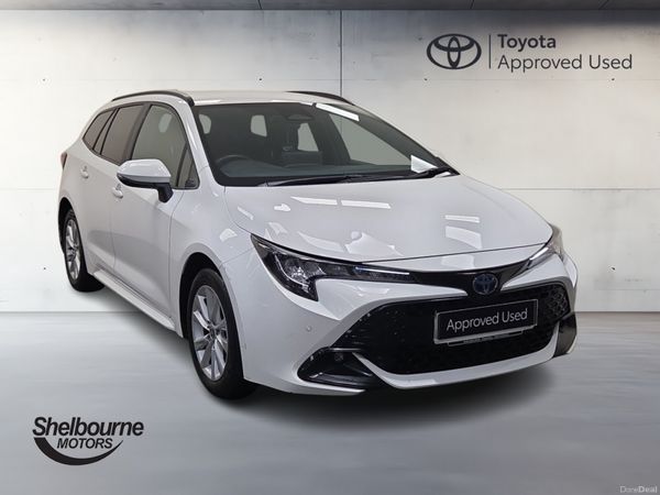 Toyota Corolla Estate, Petrol Hybrid, 2023, White