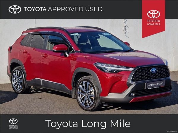 Toyota Corolla Cross SUV, Petrol Hybrid, 2023, Red