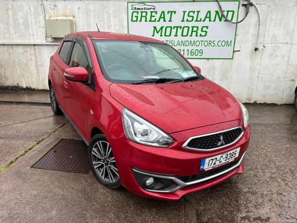 Mitsubishi Mirage Hatchback, Petrol, 2017, Red