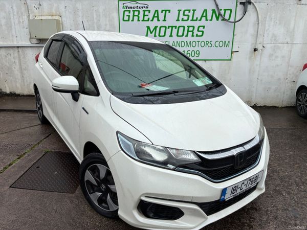 Honda Fit Hatchback, Petrol Hybrid, 2018, White