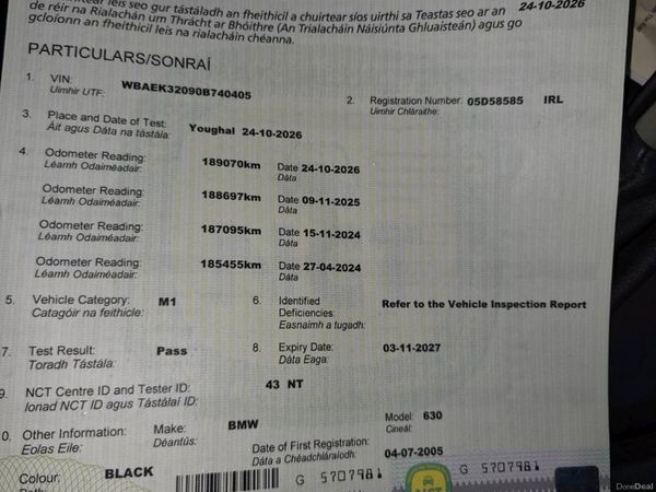 BMW 6-Series Convertible, Petrol, 2005, Black