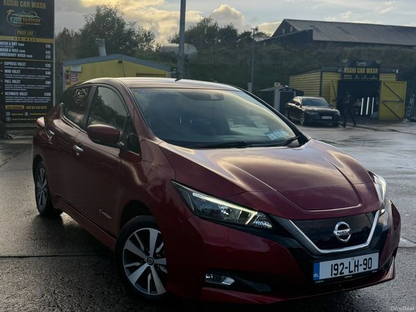 Nissan Leaf Hatchback, Electric, 2019, Red