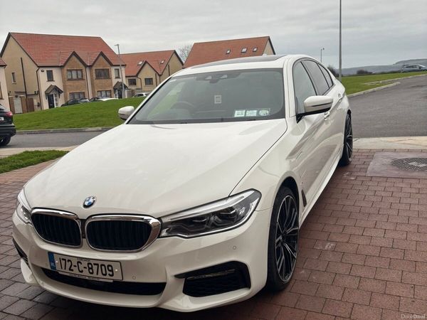BMW 5-Series Saloon, Petrol Plug-in Hybrid, 2017, White