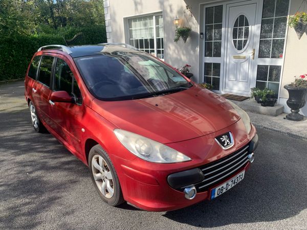 Peugeot 307 Estate, Diesel, 2008, Red