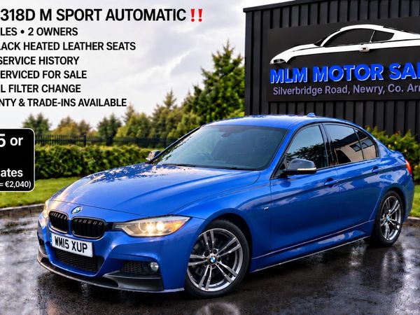BMW 3-Series Saloon, Diesel, 2015, Blue