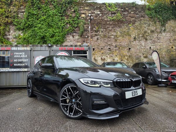 BMW 3-Series Saloon, Petrol Hybrid, 2020, Black