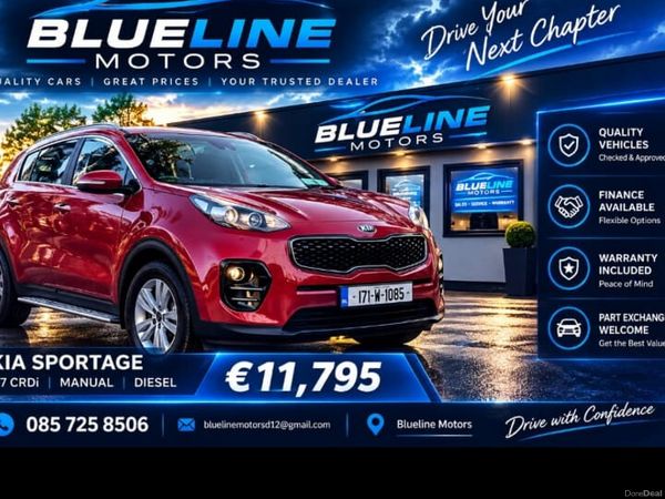 Kia Sportage SUV, Diesel, 2017, Red