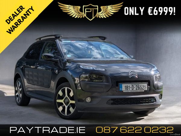 Citroen C4 Cactus Hatchback, Petrol, 2018, Black