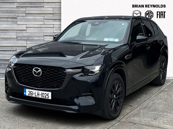 Mazda CX-60 SUV, Petrol Plug-in Hybrid, 2026, Black