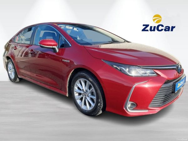 Toyota Corolla Saloon, Petrol Hybrid, 2019, Red