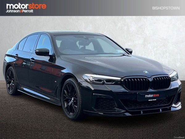 BMW 5-Series Saloon, Petrol Plug-in Hybrid, 2021, Black