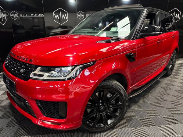 Land Rover Range Rover Sport Estate, Petrol Plug-in Hybrid, 2020, Red