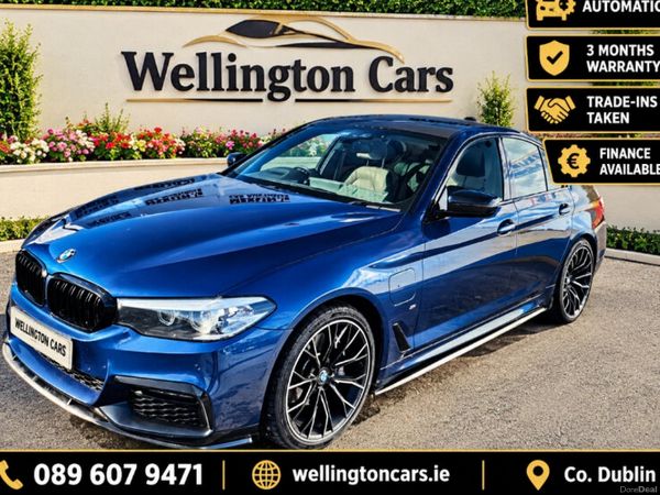 BMW 5-Series Saloon, Petrol Plug-in Hybrid, 2019, Blue