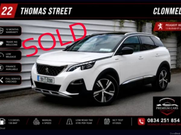 Peugeot 3008 Hatchback, Diesel, 2019, White
