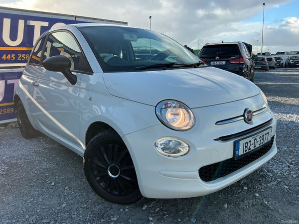 Fiat 500 Hatchback, Petrol, 2018, White