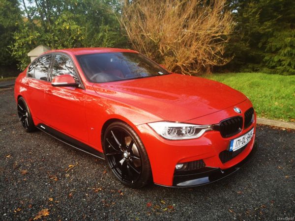 BMW 3-Series Saloon, Petrol Hybrid, 2017, Red