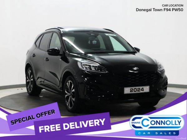 Ford Kuga SUV, Petrol Hybrid, 2024, Black