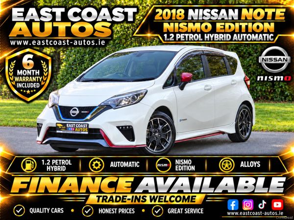Nissan Note Hatchback, Petrol Hybrid, 2018, White