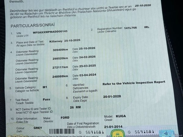Ford Kuga SUV, Diesel, 2014, Grey